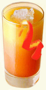 Banana flip cocktail